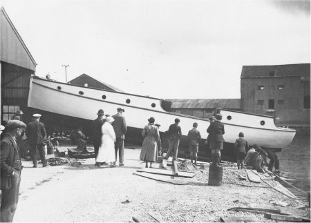 Launching of boat