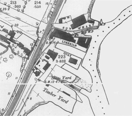Ordnance map of Like Kiln Shipyard