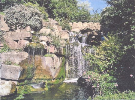 Waterfall and pond
