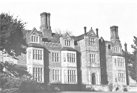 Stately home and trees