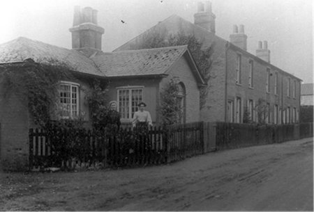 House with ladies in garden