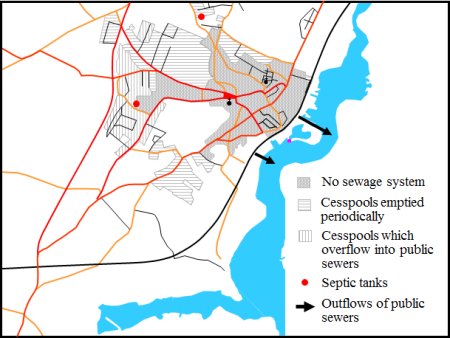 Map of sewage system