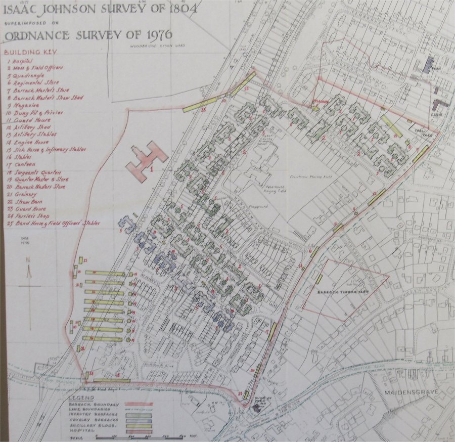 Map with plan overlayed