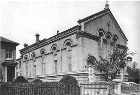 Church building with arched windows