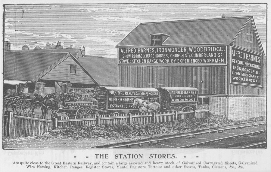 Advert example showing factory and horse