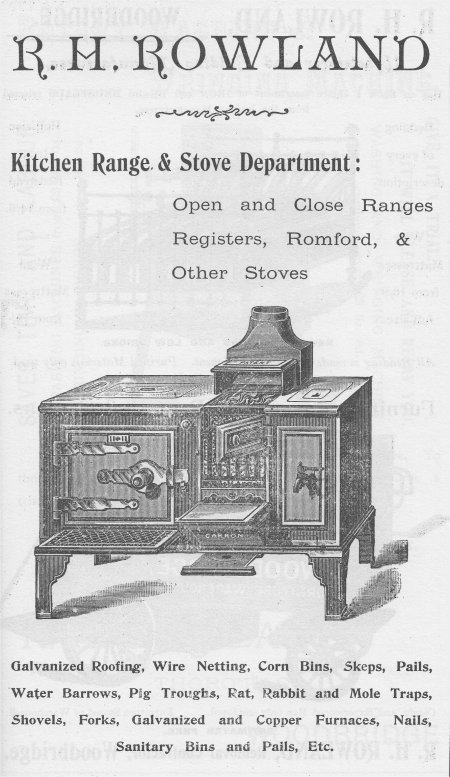 Advert for kitchen range