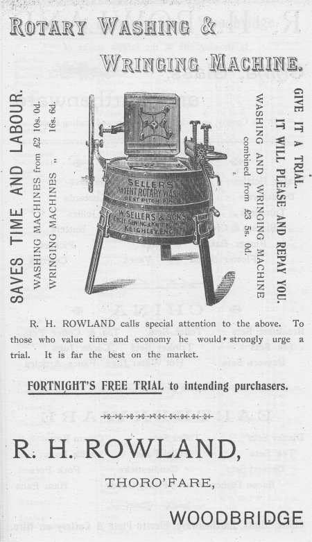 Advert of rotary washing machine