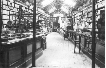 Inside of shop with chairs