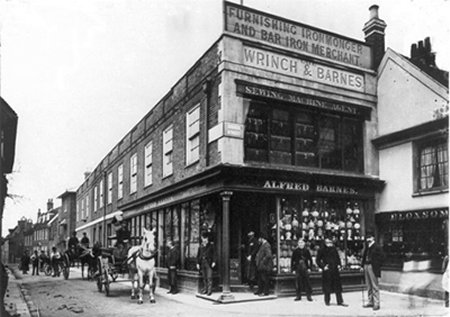 Corner of shop front