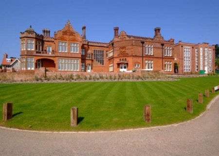 Large house and grass