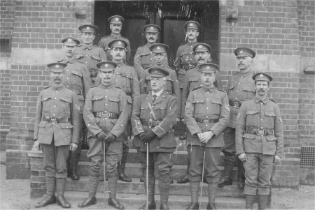 Troop of military men